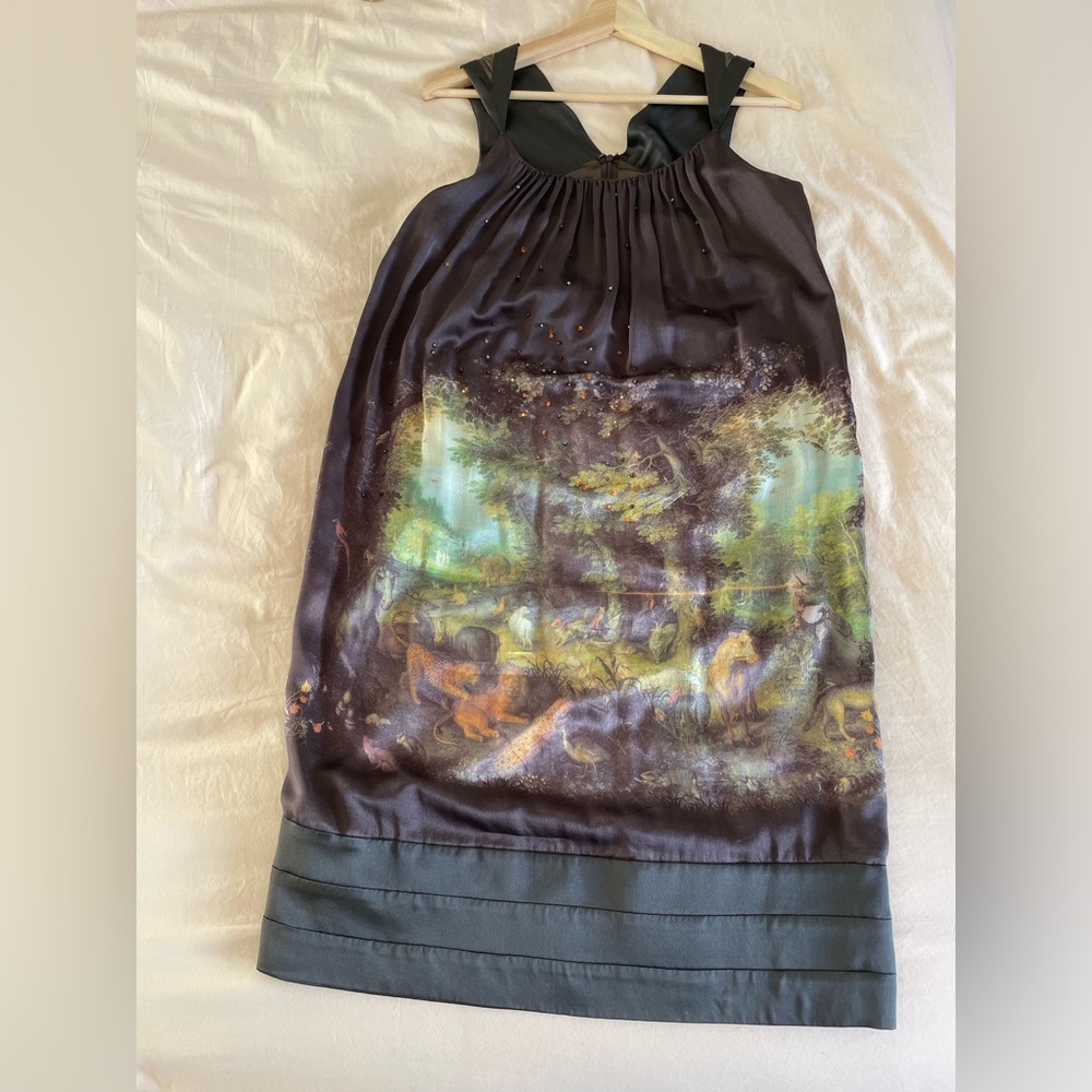 Undercover Jun Takahashi x Katsuhide Morimoto Grace SS09 Silk Beaded Print Dress